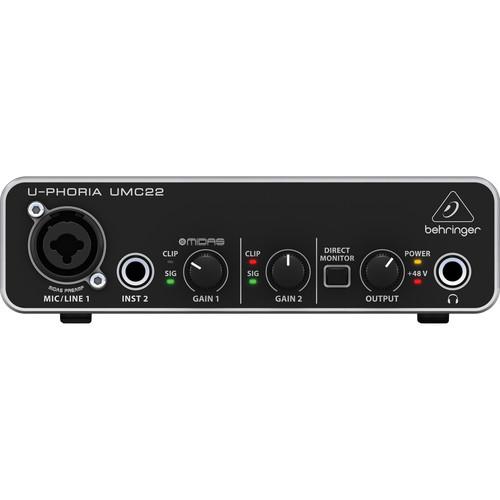 Behringer UMC22 USB Audio Interface - Red One Music