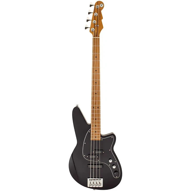 Reverend DECISION P Electric Bass with PJ Style Custom Pickups - Midnight Black