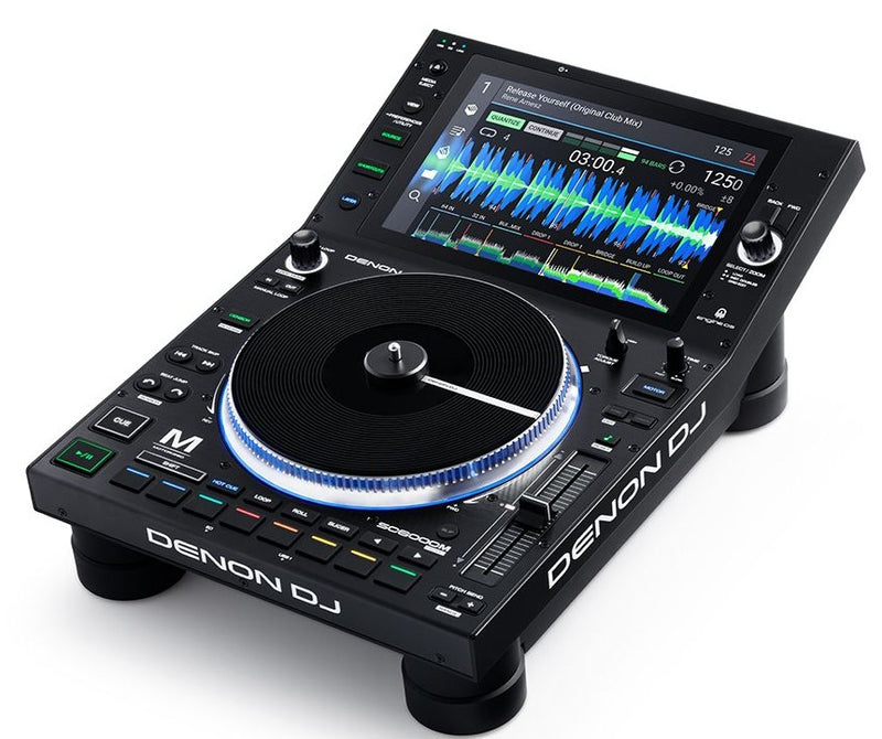 Denon DJ SC6000M Professional DJ Media Player with 8.5” Motorized Platter and 10.1” Touchscreen - Red One Music
