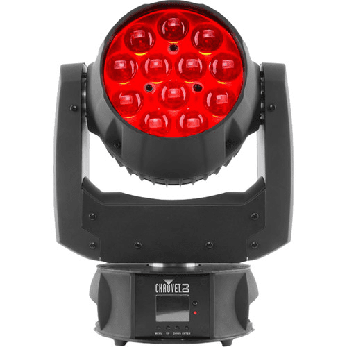 Chauvet Intimidator Wash Zoom 450 Irc Feature-Packed Compact Moving Head Wash Fitted With 15 W Quad-Color Rgbw Leds - Red One Music