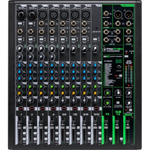 Mackie ProFX12v3 12-Channel Professional Effects Mixer with USB - Red One Music