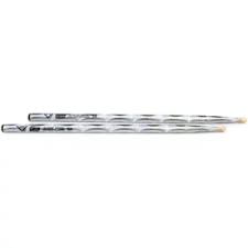 Vater VCS5A Color Wrap 5A Wood Tip Drumsticks (Silver Optic)