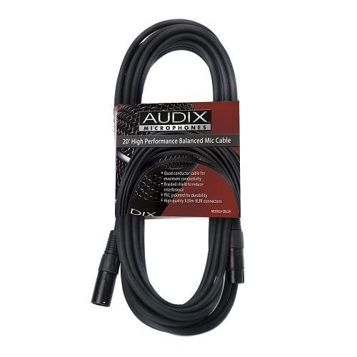 Audix Cbl20 Xlr-M To Xlr-F 20 Ft Cable - Red One Music