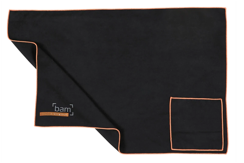 Bam CC-0004 Microfiber Cleaning Cloth For String Instruments Large (Black)