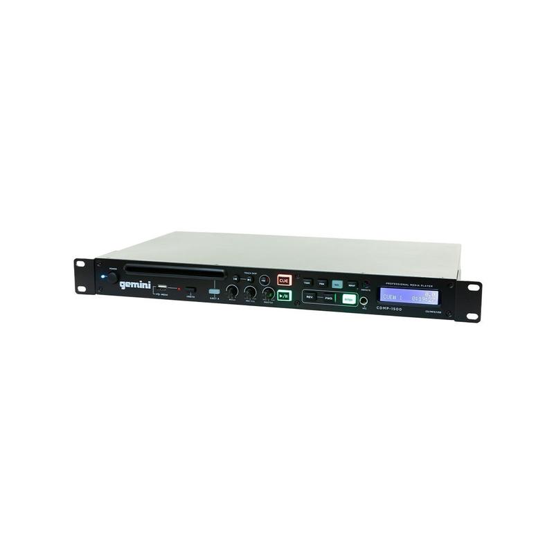 Gemini CDMP-1500 Lecteur CD/MP3/USB simple professionnel 1U 19"