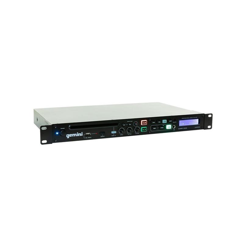 Gemini CDMP-1500 19" Professional 1U Rackmount Single CD/MP3/USB Player
