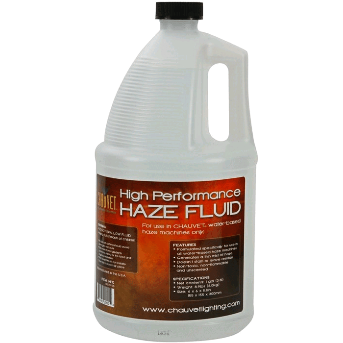 Chauvet Hfg Haze Liquid Haze Fluid Gallon - Red One Music