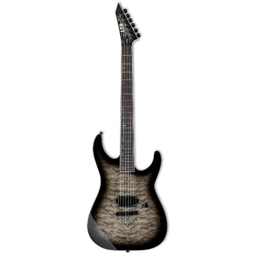 ESP LTD M-1001NT QM Guitare électrique (Charcoal Burst)