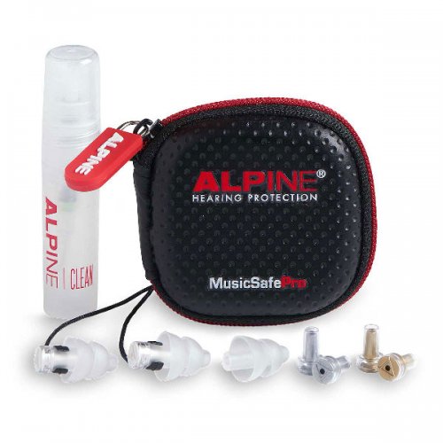 Alpine Musicsafe Pro Clear Earplugs - Clear - Red One Music