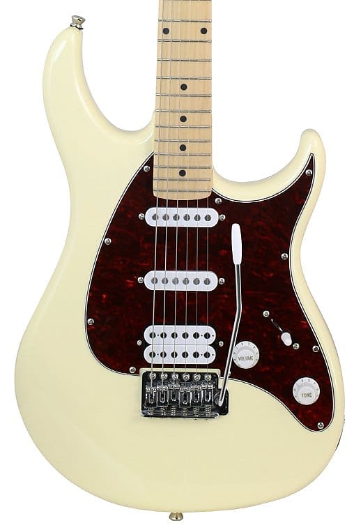 Guitare électrique Peavey Raptor® Plus avec configuration de micro HSS et trémolo - ivoire
