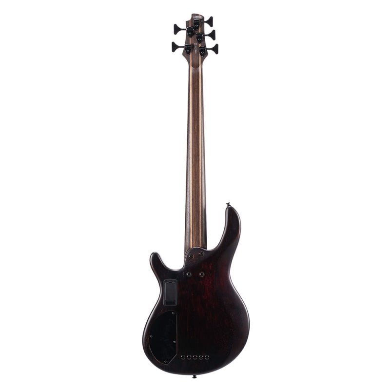 Cort B5-ELEMENT-OPBR B5 Element 5-String Bass - Electric Bass with Bartolini Pickups - Open Pore Burgundy Red