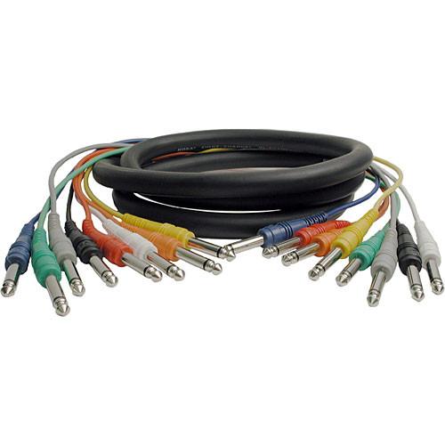 Hosa Technology Cpp-805 8-Channel Male 14 Phone To Male 14 Phone Snake Cable - 16 49 M - Red One Music