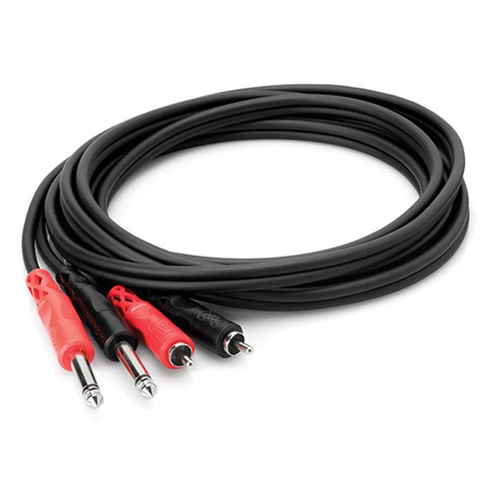 Hosa Cpr-203 10 10 Foot - Stereo Cable - Dual14 Inch Todualrca - Red One Music