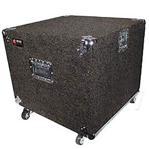 Odyssey CRP10W Carpeted Rack Case with Wheels - Black