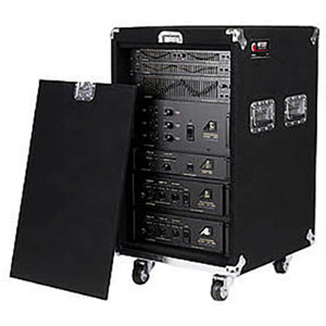 Odyssey CRP16W Carpeted Rack Case with Wheels - Black