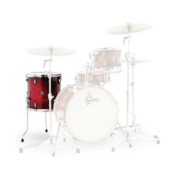 Gretsch Drums CT1-1414F-GCB Catalina Club Floor Tom (Gloss Crimson Burst) - 14" x 14"