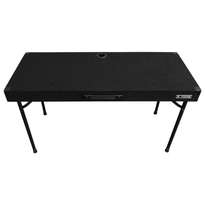 Odyssey CTBC2048 - Table DJ avec tapis et surface de travail réglable en hauteur de 48″ x 20″