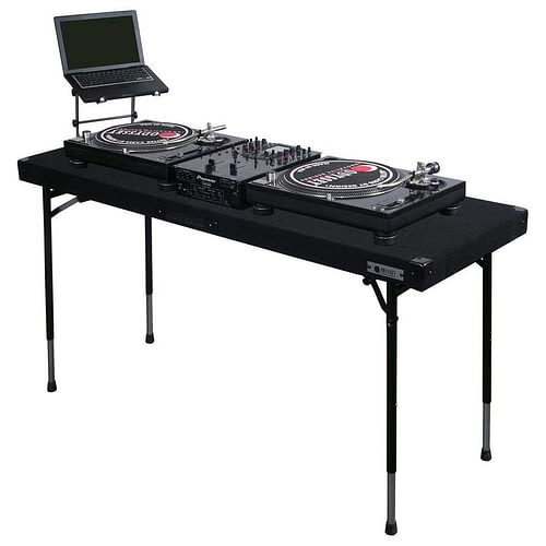 Odyssey CTBC2060 - Table DJ avec tapis à hauteur réglable de 60″ x 20″