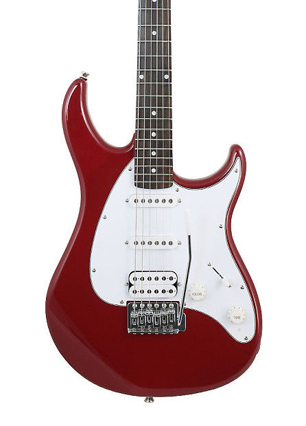 Guitare électrique Peavey Raptor® Plus avec configuration de micro HSS et trémolo - Rouge