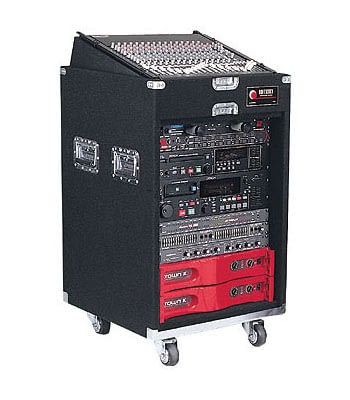 Odyssey CXP1114W - Rack combiné pour tapis CXP 11U supérieur 14U inférieur avec roulettes