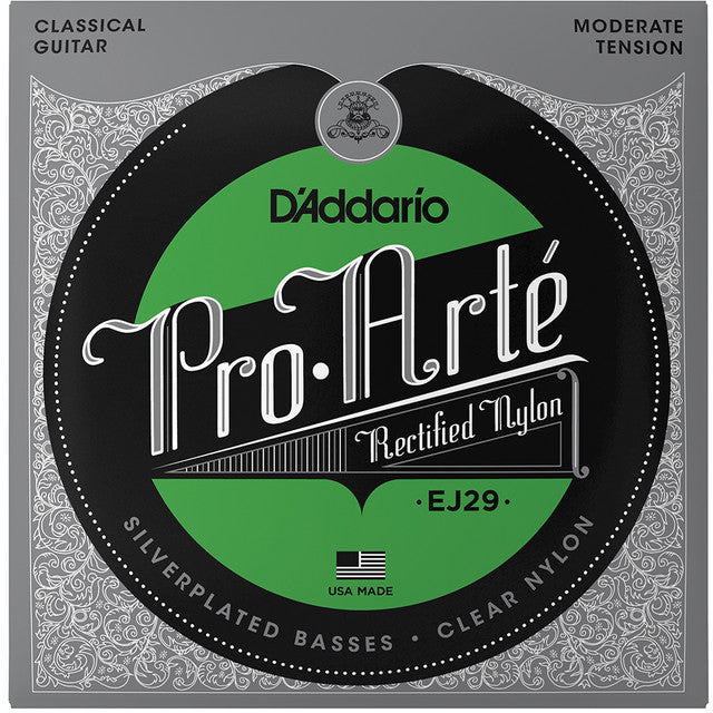 D'Addario EJ29 Pro arte Rectification des cordes de guitare classique en nylon Ressité Tension modérée