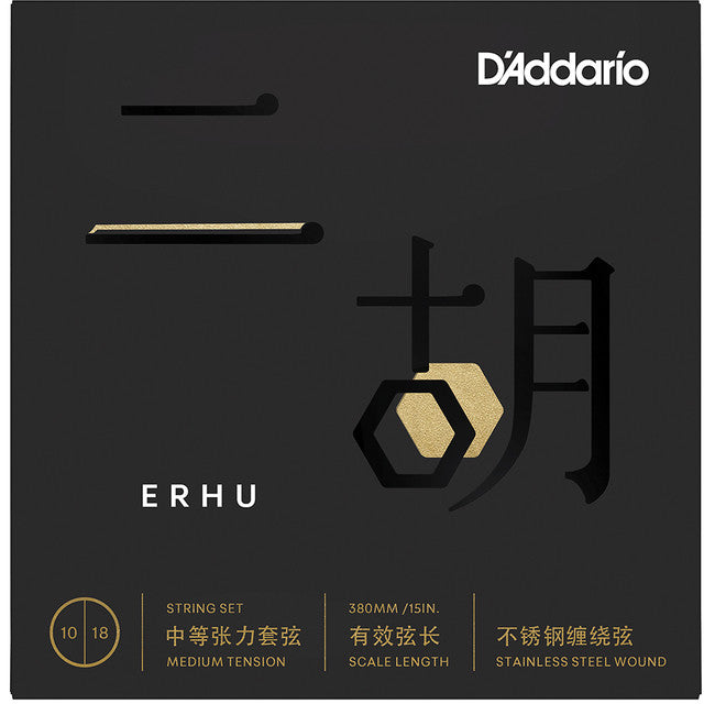 D'Addario ERHU01 Erhu Strings Medium Tension 10-18