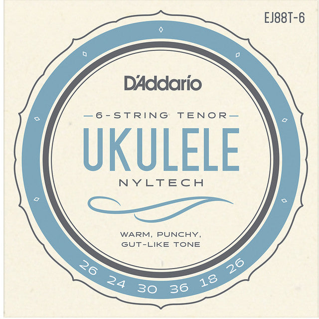 D'Addarrio EJ88T-6 Nyltech 6-String Tenor Ukulele Strings