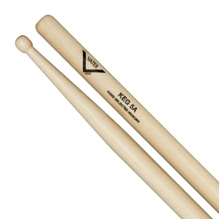 Vater VHK5AW American Hickory Keg 5A w/Keg/Barrel Tip Drumsticks