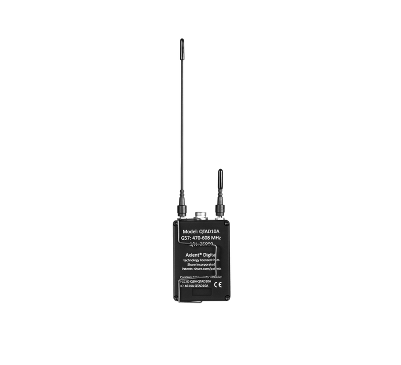 SHURE QTAD10A-G57 Q5X Émetteur aquamique avec connecteur LEMO à 1 broche
