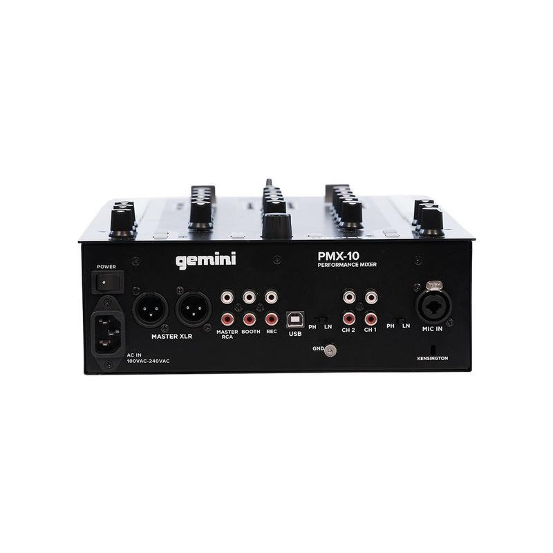 Table de mixage/contrôleur DJ Gemini PMX10 2 canaux 