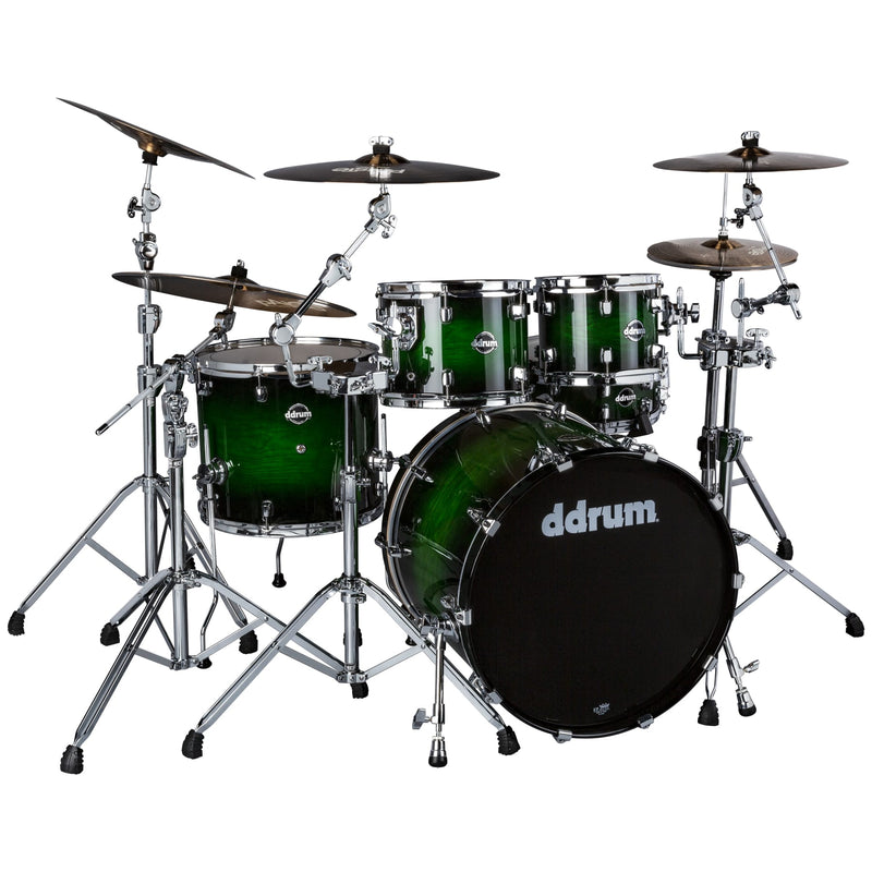 DDrum DOMINION Birch 5-Piece Shell Pack With Ash Veneer (Green Bust)