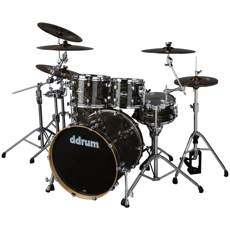 DDrum DM ASH 622 TBK Dominion Birch 6-Piece Shell Pack With Ash Veneer (Transparent Black)