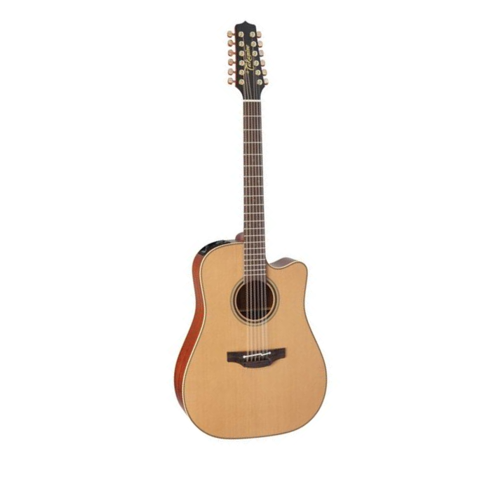 Takamine P3DC-12 - 12 String Dreadnought Cutaway Acoustic-Electric Guitar with Preamp, Tuner and EQ - Natural Satin