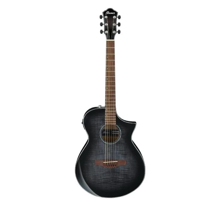 Ibanez AEWC400TKS - AEWC Comfort Body Single Cutaway with Preamp and Tuner Acoustic Electric - Trans Black Burst High Gloss