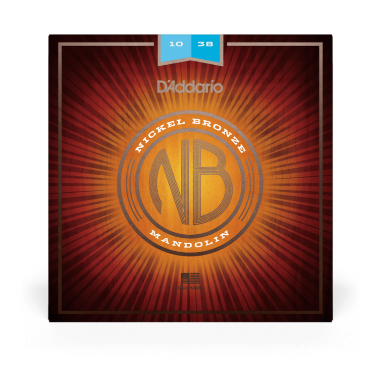 D'Addario NBM1038 Cordes de mandoline en bronze nickelé 10-38