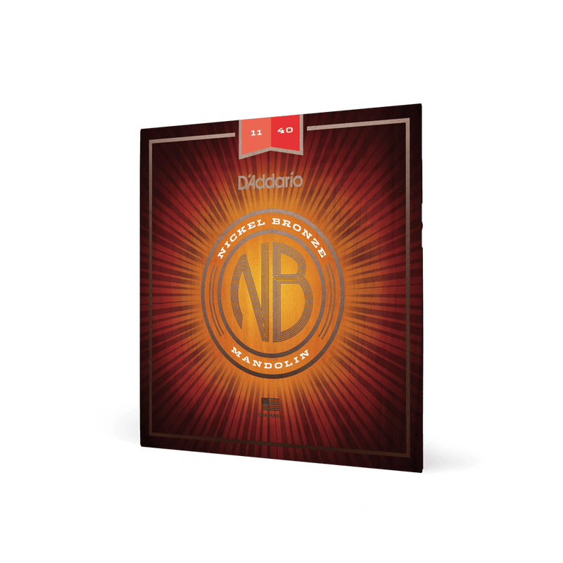 D'Addario NBM1140 Cordes pour mandoline Nickel Bronze Medium 11-40