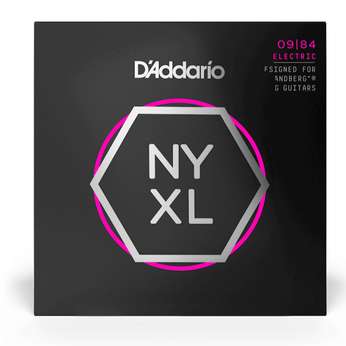 D'Addario NYXL0984 Cordes de guitare électrique Strandberg à 8 cordes en nickel super légères 09-84