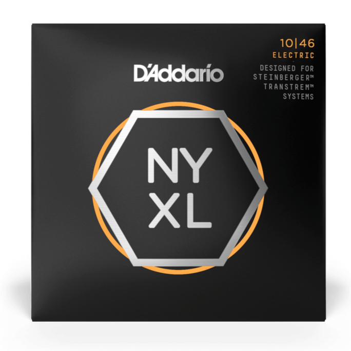 D'Addario NYXLS1046 Cordes pour guitare électrique Steinberger à double boule Regular Light 10-46