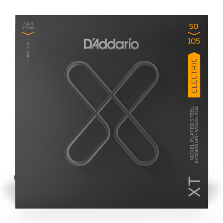 D'Addario XT XTB50105 Cordes de basse électrique en nickel, échelle moyenne et longue 50-105