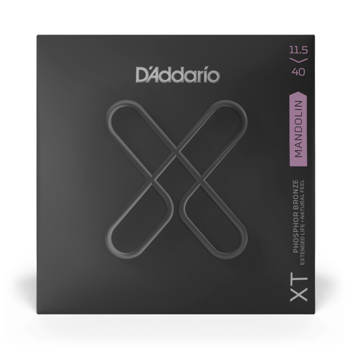 D'Addario XTM11540 XT Cordes de mandoline en bronze phosphoreux Custom Medium 11,5-40