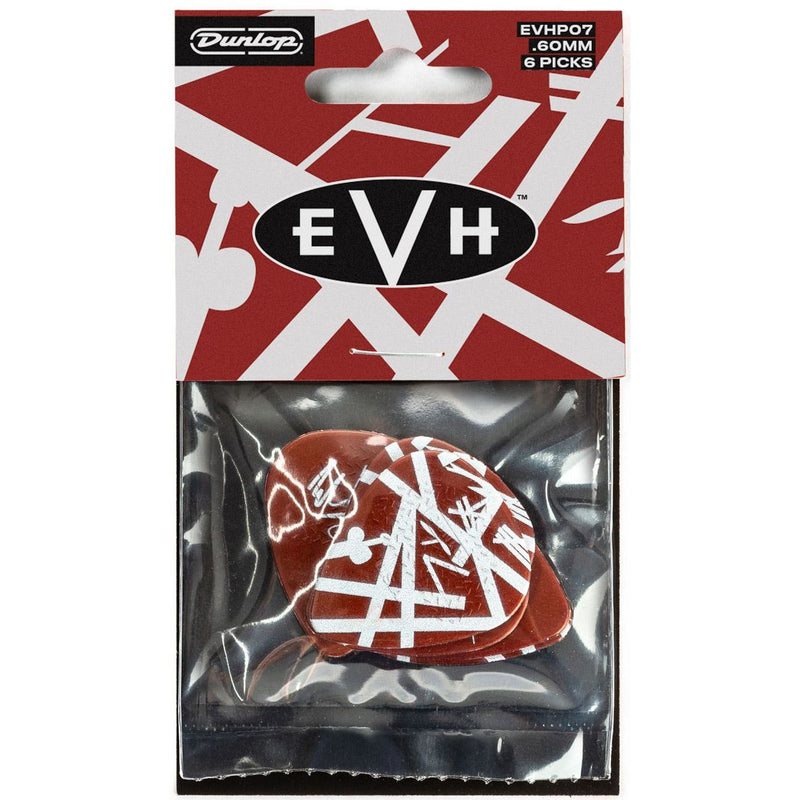 Dunlop EVHP07 Eddie Van Halen Shark Guitare Max Grip .60mm - Paquet de 6