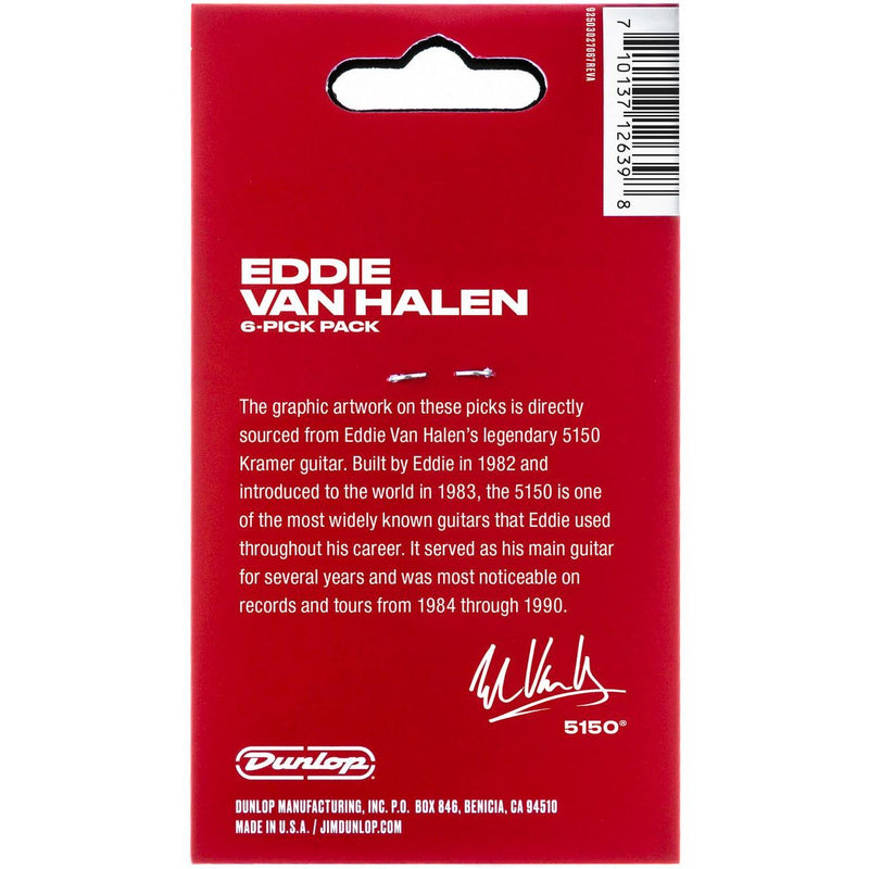 Dunlop EVHP08 Eddie Van Halen 5150 Max Grip .60mm - 6 Pack