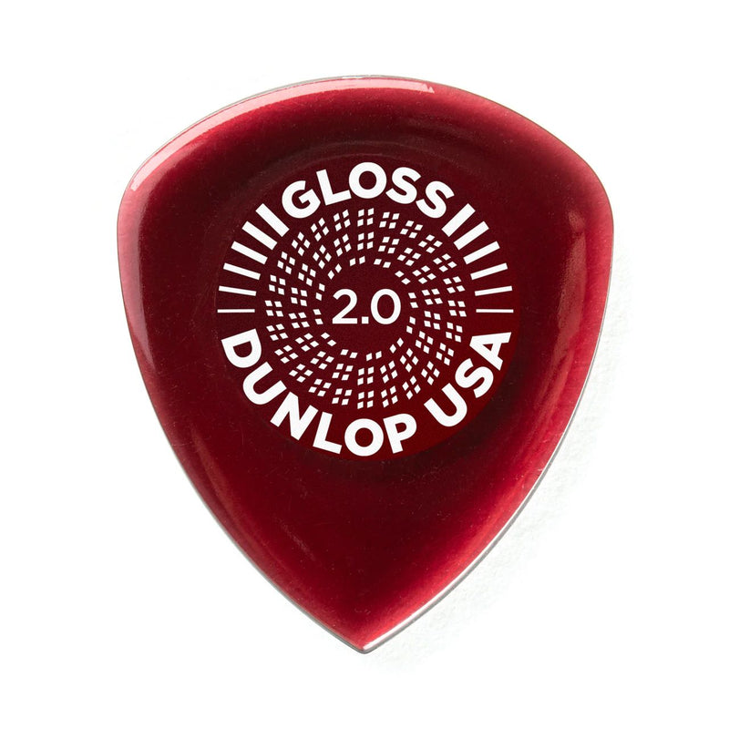 Dunlop 550P200 Flow® Gloss Pick 2,0 mm - paquet de 3