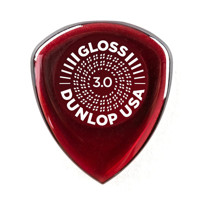 Dunlop 550R300 Flow Gloss Médiators 3,0 mm - Sac de recharge 12