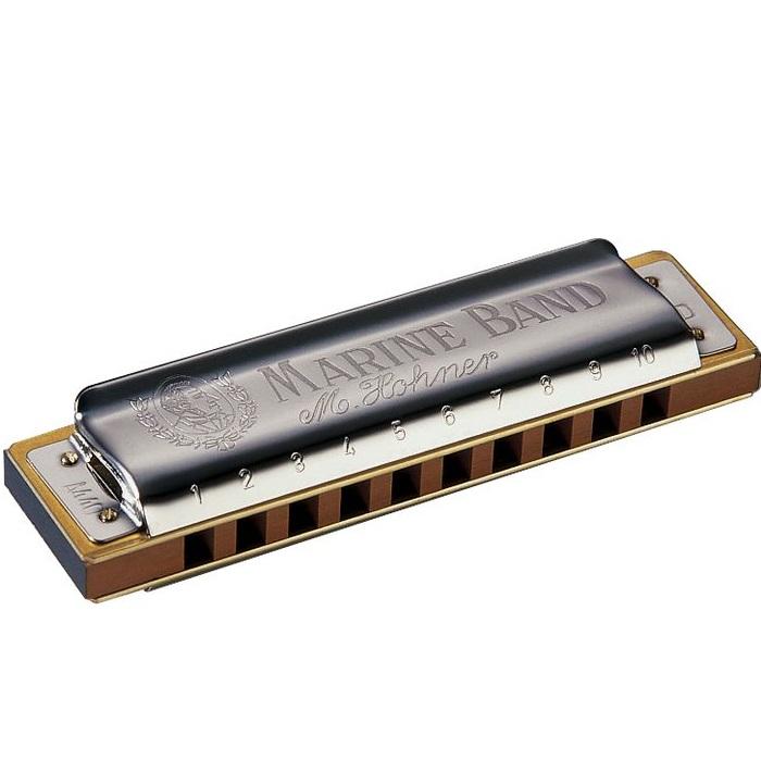 Hohner 1896Bx-D Marine Band  1896 Classic Harmonica In D Key - Red One Music