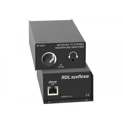 RDL SF-NH1 Dante to Stereo Headphone Amplifier