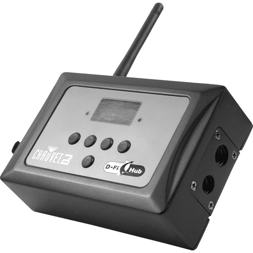 Chauvet D-Fi Hub Compact Easy-To-Use Wireless D-Fi Transmitter And Receiver In A Single Unit - Red One Music