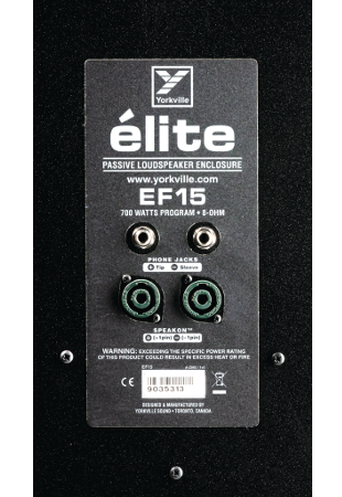 Yorkville EF15 Elite Series Passive Loudspeaker - 15"