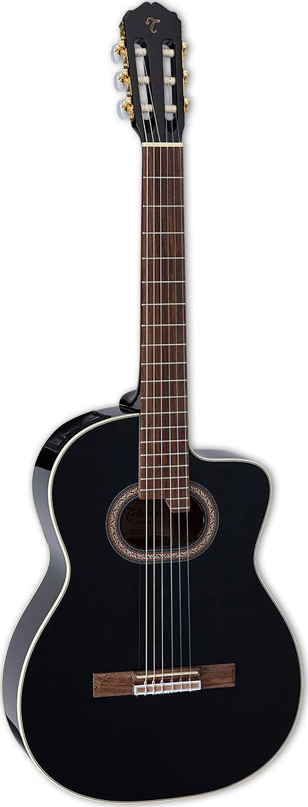 Takamine GC6CE-BLK G-Series Classical Acoustic Guitar - Black - Red One Music