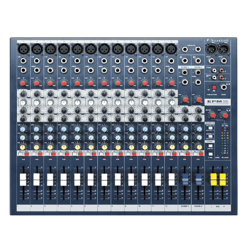 Soundcraft EPM 12 12-Channel Mixer With 3-Band Channel Eq - Red One Music